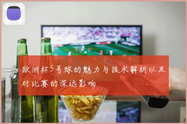 欧洲杯5号球的魅力与技术解析以及对比赛的深远影响